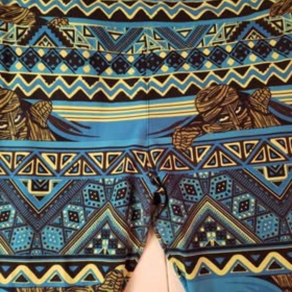 LuLaRoe Halloween Leggings in Blue and Yellow